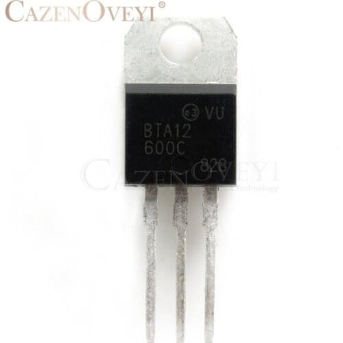10pcs/lot BTA12-600C BTA12-600 BTA12 TO-220 12A 600V new original In Stock