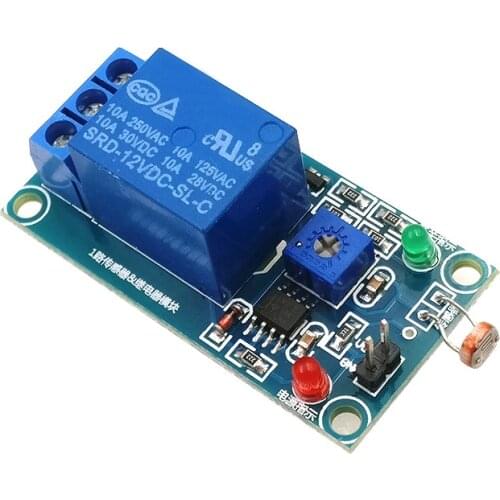 5V 12V Light Photoswitch Sensor Switch LDR Photoresistor Relay Module Light Detection Photosensitive Sensor Board For Arduino