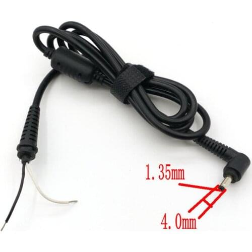Adapter Output Power Cord DC Male Plug with 110CM Cable Right angle 4.0mmx1.35mm plug