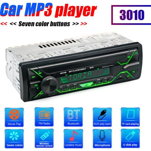1DIN Car Stereo IPS Screen Bluetooth-compatible TF USB FM Radio Receiver Support Audio Playback Formats Car Accessories New