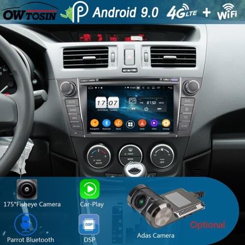 8"IPS 1280*720 8 Core 4G RAM+64G ROM Android 9.0 Car DVD Player For Mazda 5 Premacy 2009 2010 2011 2012 DSP Radio GPS Parrot BT