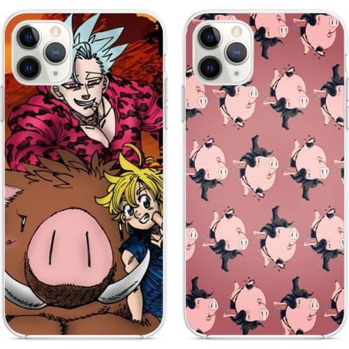 YJZFDYRM 7 Deadly Sins Hawk pig Black TPU Soft Phone Case for iPhone 11 pro XS MAX 8 7 6 6S Plus X 5S SE 2020 XR cover