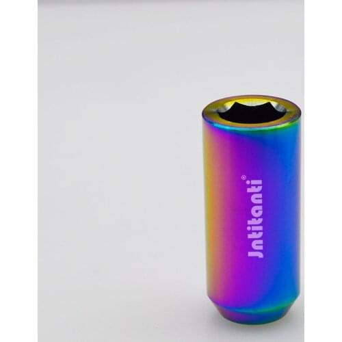 Gr5 titanium alloy wheel color hex nut for great wall parts M12*1.25*45mm