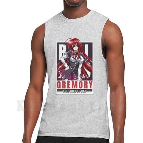 Rias Gremory Tank Tops Vest 100% Cotton Rias Gremory Anime Rias Gremory Gremory High School Dxd Highschool Dxd