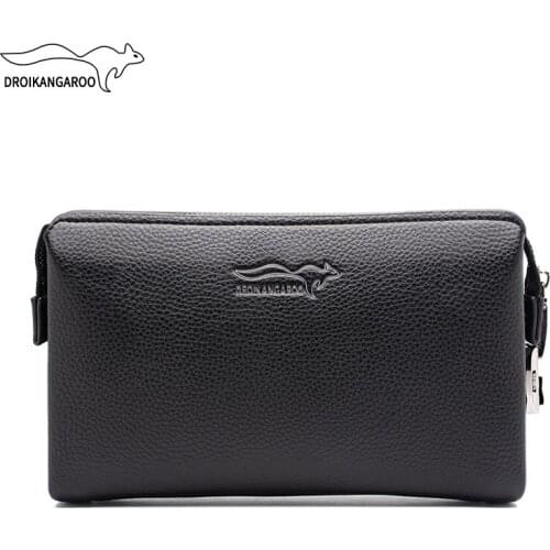 Mens Coded Lock Day Clutch Anti-theft Business Handbag New Design Male Big Capacity Zipper Long Wallet Phone Case Cards Holder