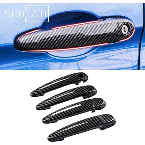 ABS Carbon Fiber Exterior Door Handle Cover Trims For BMW F30 F35 F34 E70 E71 E84 F25 F26 F20 F31 Accessories
