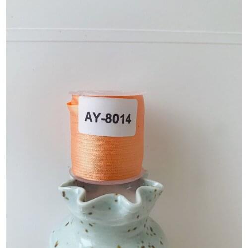 AY-8014 A Roll Wholesale 2mm-36mm 100% Pure Silk Embroidery Ribbons Handcraft Supply Double Faced Thin Taffeta Silk Ribbon