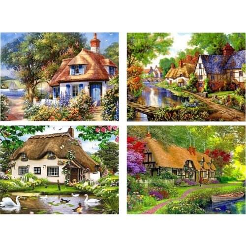 Scenery Rural 5D DIY Diamond Painting Cross Stitch Embroidery Diamond Mosaic Art Living Home Room Decor