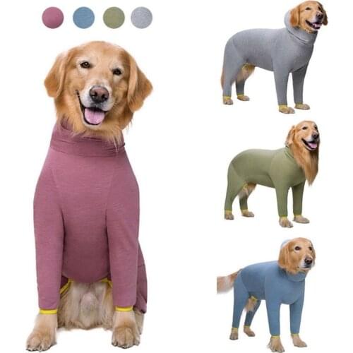 -Dogs Pajamas For Pet Dogs Clothes Jumpsuit For Dog costume Coat For Medium Large Dogs Cartoon printed Clothing Shirt