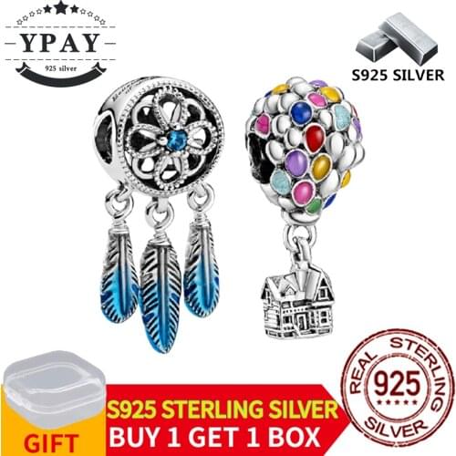 Authentic 925 Sterling Silver Mothers Day Love You Mom Beads Heart Charms Fit for DIY Bracelets Bangles Jewelry Making Gift