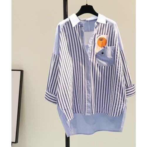 SURUFENG Women's Striped Shirts