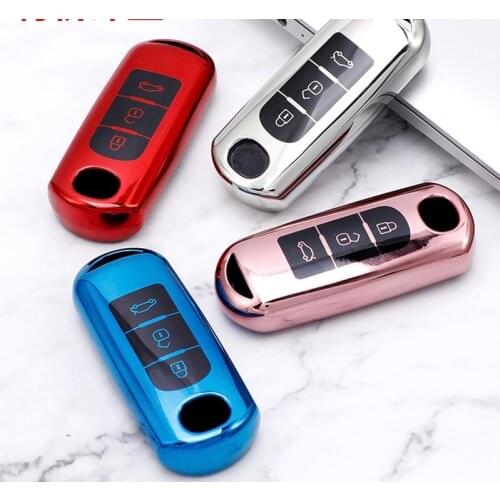 TPU Car Remote Key Case Cover For Mazda 2 3 6 Atenza Axela Demio CX-5 CX5 CX-3 CX7 CX-9 2015 2016 2017 2018 2019 Accessories