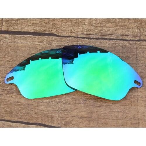Vonxyz Jade Mirror Polarized Replacement Lenses for-Oakley Fast Jacket Frame