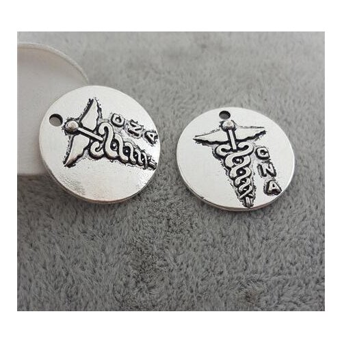 High Quality 20 Pieces/Lot Diameter 25mm Images Embossed CNA Round Disc Charms Pendents