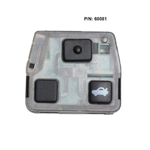 KEYECU Replacement Remote Key Fob 433MHz for Toyota RAV4 Corolla Yaris P/N:60081