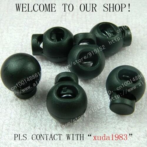 1 holes nylon spring cord lock spring stopper cord stopper 200 pcs/lot free shipping 18*15*12mm