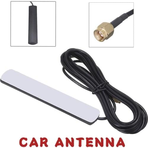 1pc Car Antenna DAB + Radio SMA Plug Adapter Auto Truck Antenna For JVC Kenwood For Sony Alpine Pioneer 3 Meter Cable Parts