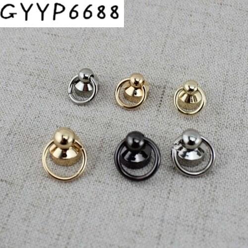10pcs 4colors screws Round Head Solid Nail Leather Screw Rivet Bags Decoration Hanger Connector
