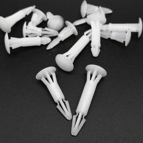 100X Nylon Plastic Standoff Spacer Rivet Push Snap In Lock Clip Fixed Support PCB Circuit Board for 3-4mm 4.5-5.5mm Hole Chassis