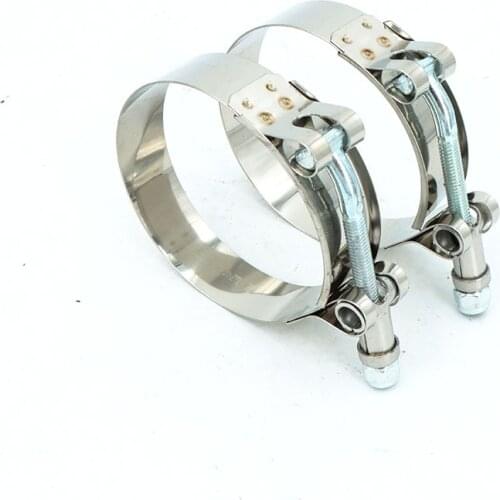 2PCS 304 Stainless Steel T-Bolt Turbo Silicone Hose Clamp SilconeT Bolt Clamp T Hose Pipe Clamp