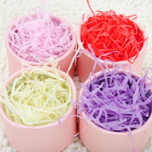 20g Colorful Shredded Paper Raffia Gift Box Filler Wedding Party Decoration Crinkle Cut Paper Shred Packaging Gift Bag Filler