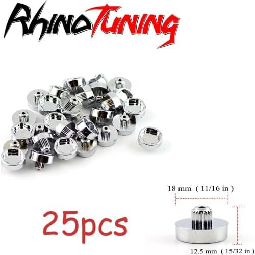 25pcsr Star Shape Wheel Rivets Nuts For Car Rim Caps Lip Decoration Studs Bolts Auto Replacement Dust-proof Tuning Universal