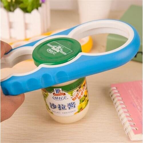 4 In 1 Gourd-shaped Can Opener Multi Creative Purpose Screw Cap Jar Openers Bottle Lid Grip strumento Wrench Kitchen Tools