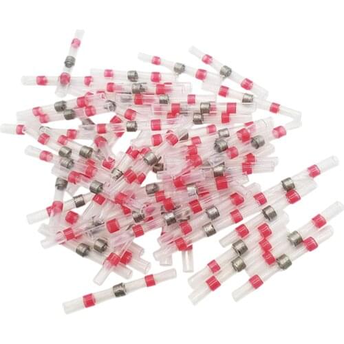 50 PCS Waterproof Electrical Wire Terminals Boat Connectors Butt Kits