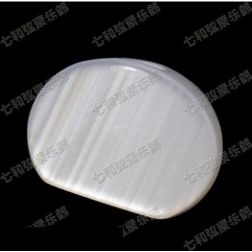 6 Pcs White Guitar Tuning Pegs Tuners Machine Heads replacement Buttons knobs Handle Butterbean (Big oval)
