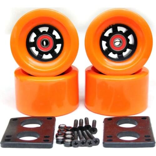 Free Shipping 90*52mm Longboard Wheels Electric Skateboard 78A Wheels ABEC-9 Bearings Bushings Hardware Gasket Skateboard Parts