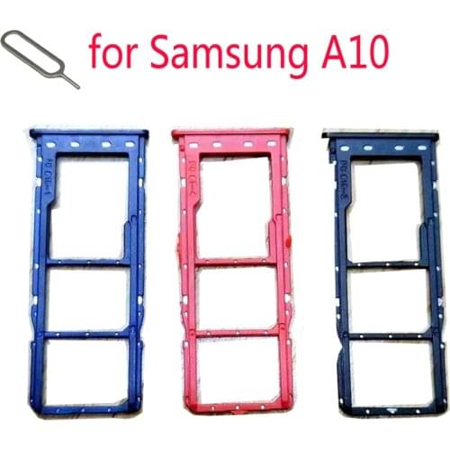 SIM Card Slot Holder For Samsung Galaxy A10 A105 A105F A105G A105FN Original Phone Nano SIM Micro SD Card Tray Adapter