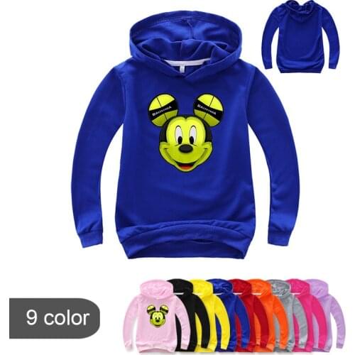 Spring Cartoon Mickey Mouse Print Children Long Sleeve T Shirts Boys Cotton Nova Tops Girl Tees Kids Clothes Fille Baby Costumes