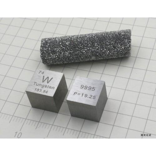 Customized Tungsten Periodic Phenotypic Cubes with Edge Length of 10 Mm and Weight of 19.16 G W (> 99.95% High Density)