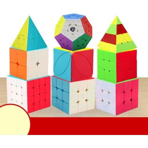 Magic Cube Segments Speed Cube 2x2 3x3 4x4 5x5 Pyramid Megaminx Twist Classic Stickerless Puzzle Educational Toys for Children