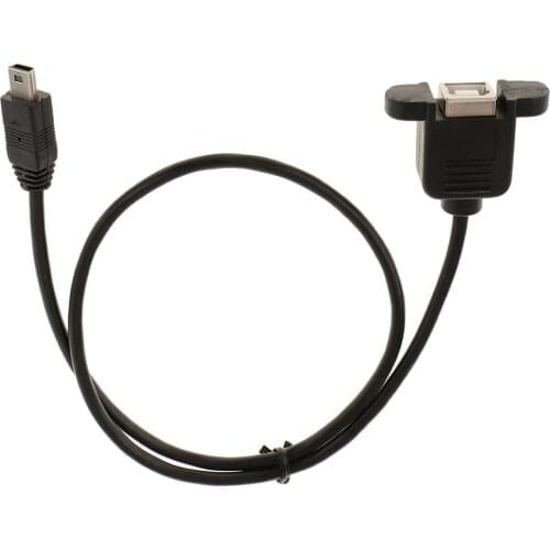 Mini USB 5 Pin Male to USB 2.0 B Female Jack Printer Connect Adapter connector Cable Wire