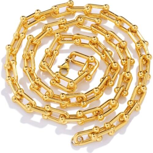 Mens Figaro Chain Trend Necklace Golden Silver Choker Fashion Charm Hip Hop Rock Jewelry Making Hot Selling Alloy Streetwear