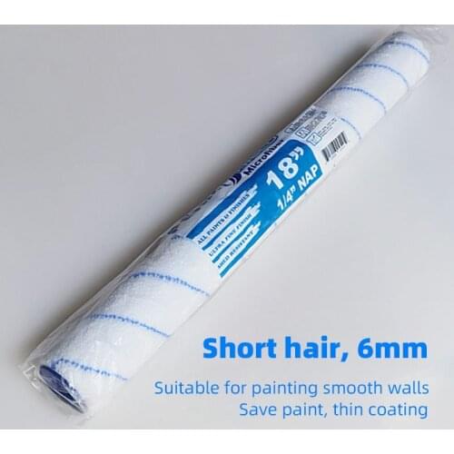18inch Paint Roller Cover 46cm Roller Head Replace Roll Brushes Microfiber Nap 6mm/9mm/18mm Short-middle-long plush not handle