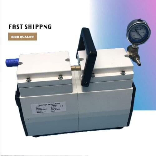 Anti-corrosion pump LH-95D/C Household single stage Oil Filter Original Diaphragm Vacuum Pump+5pcs ptfe Diaphragm
