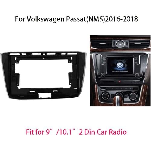 2 Din Car Radio Fascia For Volkswagen Passat(NMS)2016-2018 Auto Stereo Dashboard Panel Mounting Frame Kit Faceplate