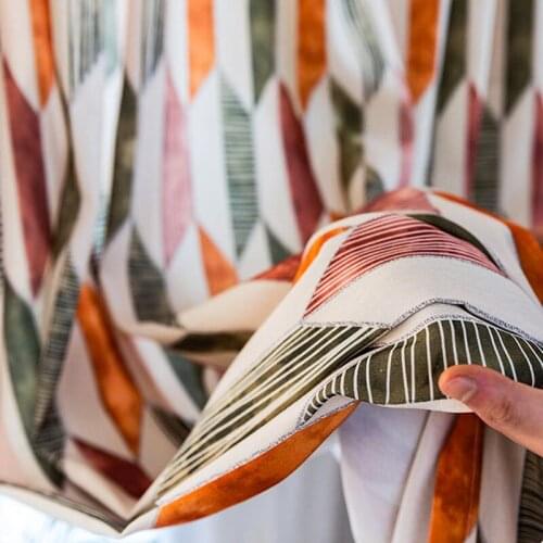 Luxury Blackout Curtain for Living Room High Quality Fabric Printed Thick Curtain Window Treatment For Bedroom Shading 85% Panel