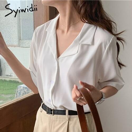 Syiwidii Short Sleeve Shirts For Women
