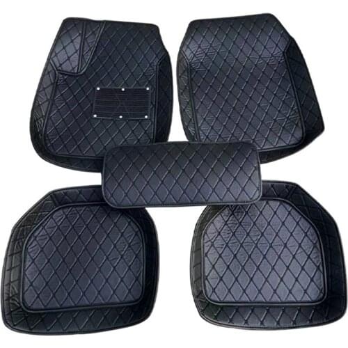 5pcs Universal PU Leather Car Floor Mats Auto Mat Waterproof Carpet Floor Mats for LHD BMW 3 5 7 Series F20 E90 F30 E60 F10