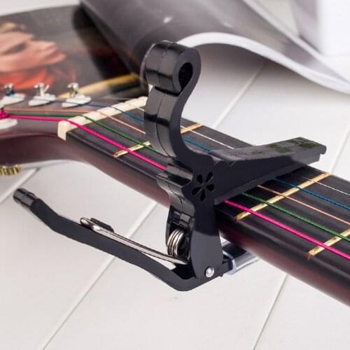 High Quality Aluminium Alloy Guitar Capo Guitar Accessories Quick Change Clamp Key Acoustic Classic Tone Adjusting Guitar Parts