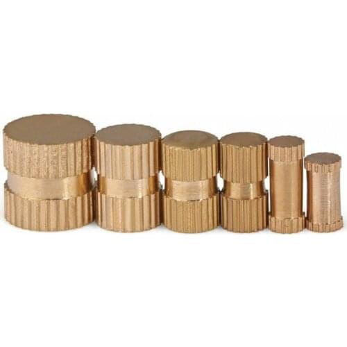 10/20/25 pcs M3 M4 M5 M6 Brass Solid Knurled Nuts Thumb Nuts Insert Nuts Blind-Hole