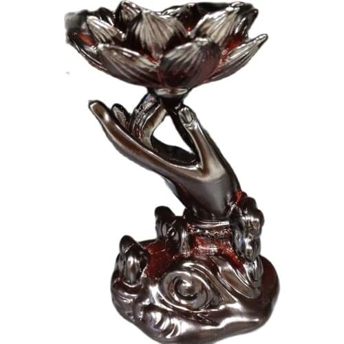 11cm Healing crystal display stand for ball sphere wooden holder lotus hand shape beautiful balls base for room decor