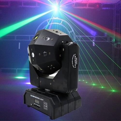 16X3W Dubbele Armen Beam Light DMX512 Moving Head Licht Voetbal Laserlicht DJ Bar Party Show Stage licht 16/18 Chs F&G