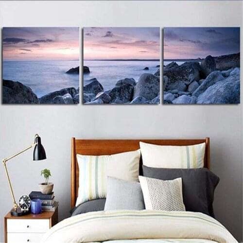 2017 3 Pieces Wall Art Canvas Picture For Living Room Stone Is Land Home Decor Poster Print Morden Painting No Framed