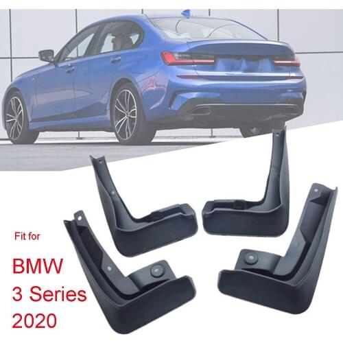 Car Decorative Mud Flaps for BMW 3 Series 2008-2011 2020 Modifited Plastic Mudguards Parts Accessories Fenders TPE PP 1 set