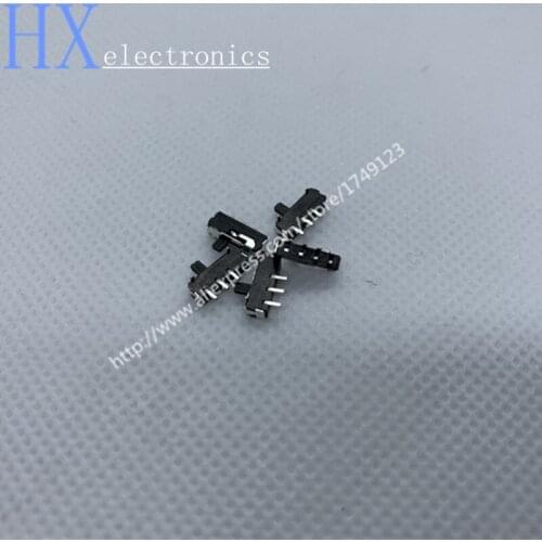Free shipping 50PCS Toggle switch 3P With fixed feet Slide switch 3 Pin