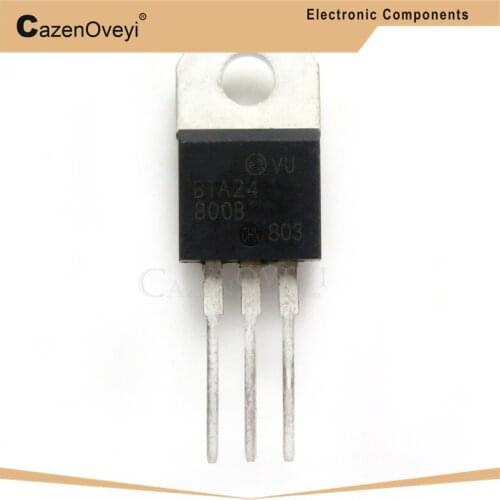 5pcs/lot BTA24-800B BTA24 BTA24-800 TO-220 In Stock